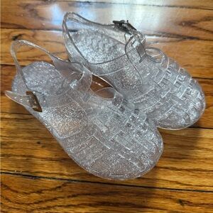 NWOT Clear Jelly Sandals